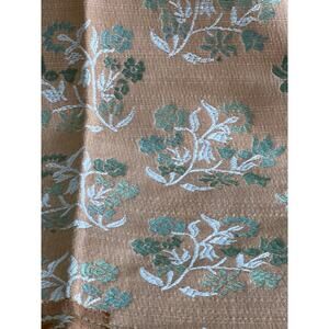 Vintage Greeff Upholstery Fabric Sample 26x18" Floral Brocade + 3 Swatches